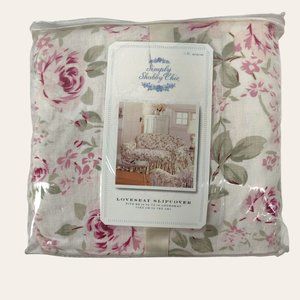 Rachel Ashwell Simply Shabby Chic ROSALIE Cottage Rose Loveseat Slipcover NEW